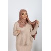 Hijab a enfiler camel