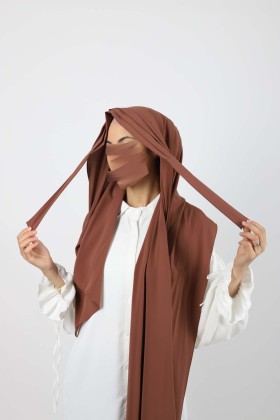 Hijab prêt à enfiler soie de medine