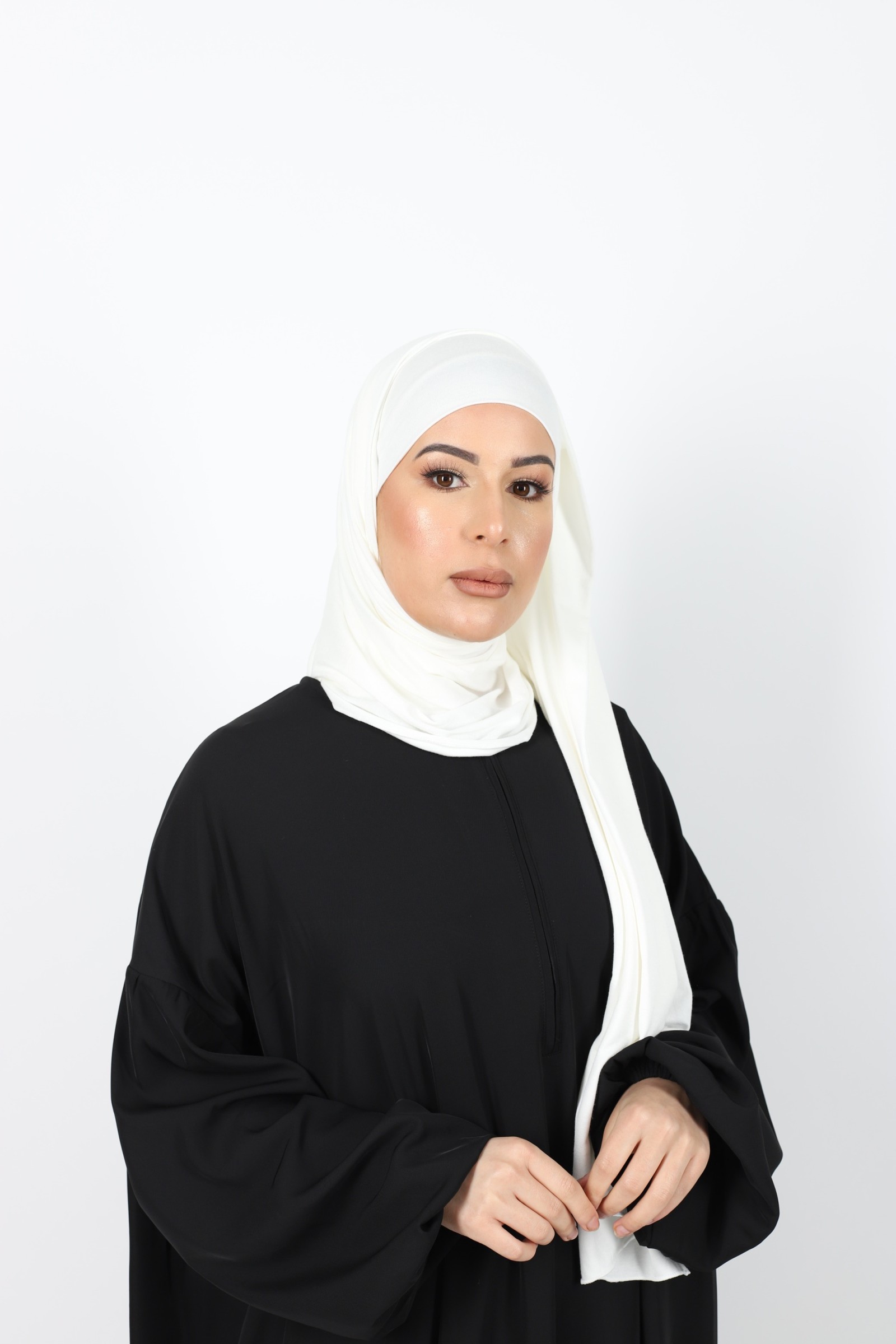 Hijab à enfiler ecru