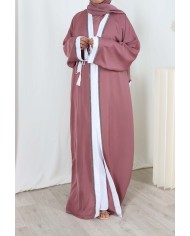 Abaya sabah femme mauve