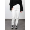 Women's white high waist cropped jeans 