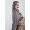 Sequined slip-on hijab