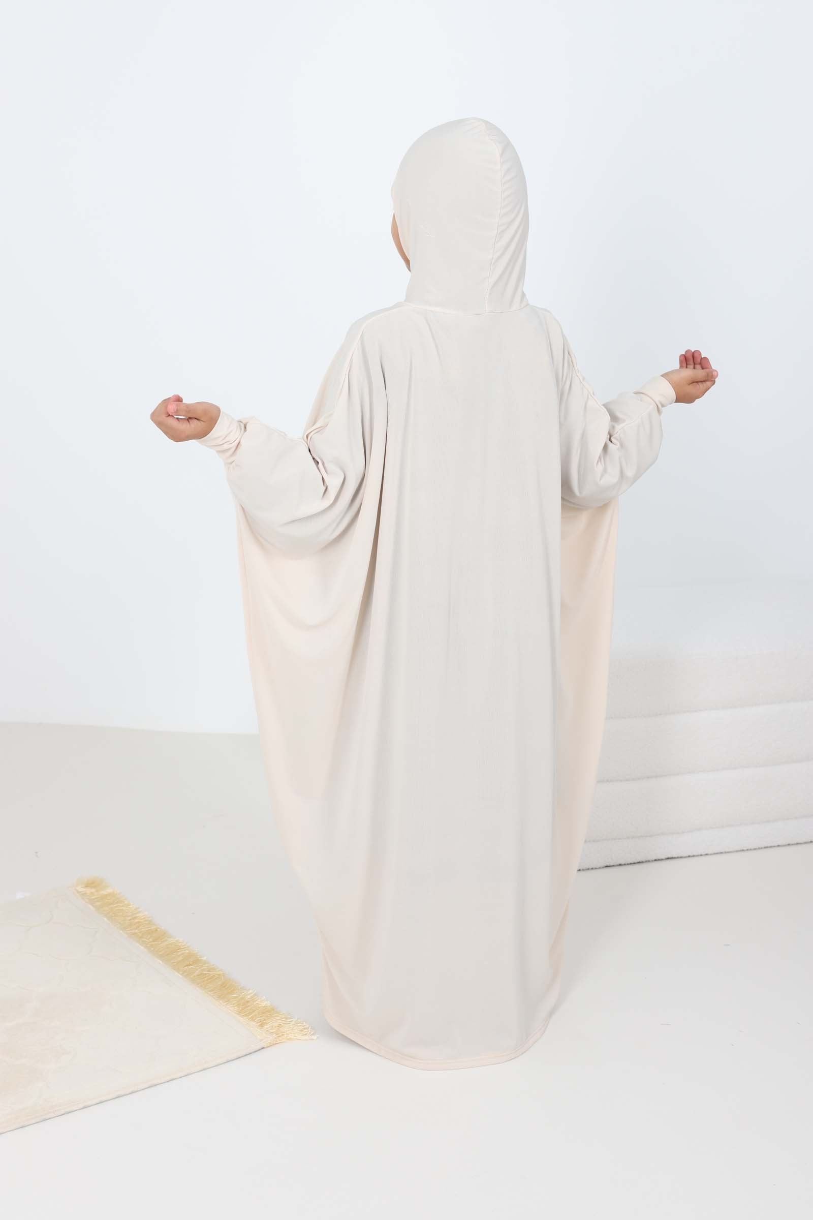 Abaya de prière pour fille pas chère  avec cagoule intégré