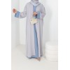 Ensemble Emna bleu ciel et gris