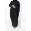Abaya Bahrein Mani noir