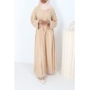 Abaya Dubai Maya brodé beige
