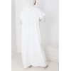 Sous abaya blanche facile à enfiler pour abaya ou kimono