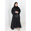 Abaya Dubai Zayna 3 pieces black