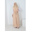 Abaya Dubai Zayna 3 pieces beige