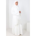 Abaya Dubaï Dalal Blanc