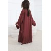 Abaya Dubai Dalal prune fille