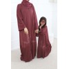 Abaya mother-daughter dubai plum, for an eid el Iftar outfit 2024
