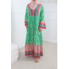 Robe imprimé vert