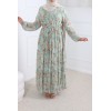 Robe longue Airy vert