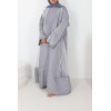 Abaya kimono Fatima gris