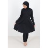 Maillot de bain islamique femme Burkini hijab noir mastour et long 
