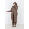Jilbab de bain taupe