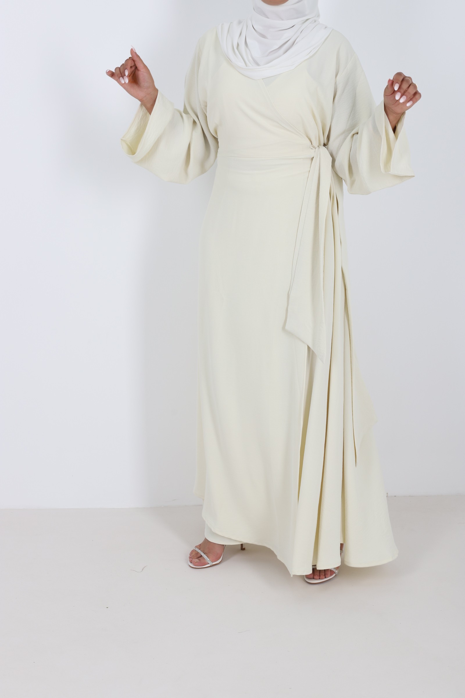 Robe longue à nouer, robe d'été pour femme - summer collection Aid