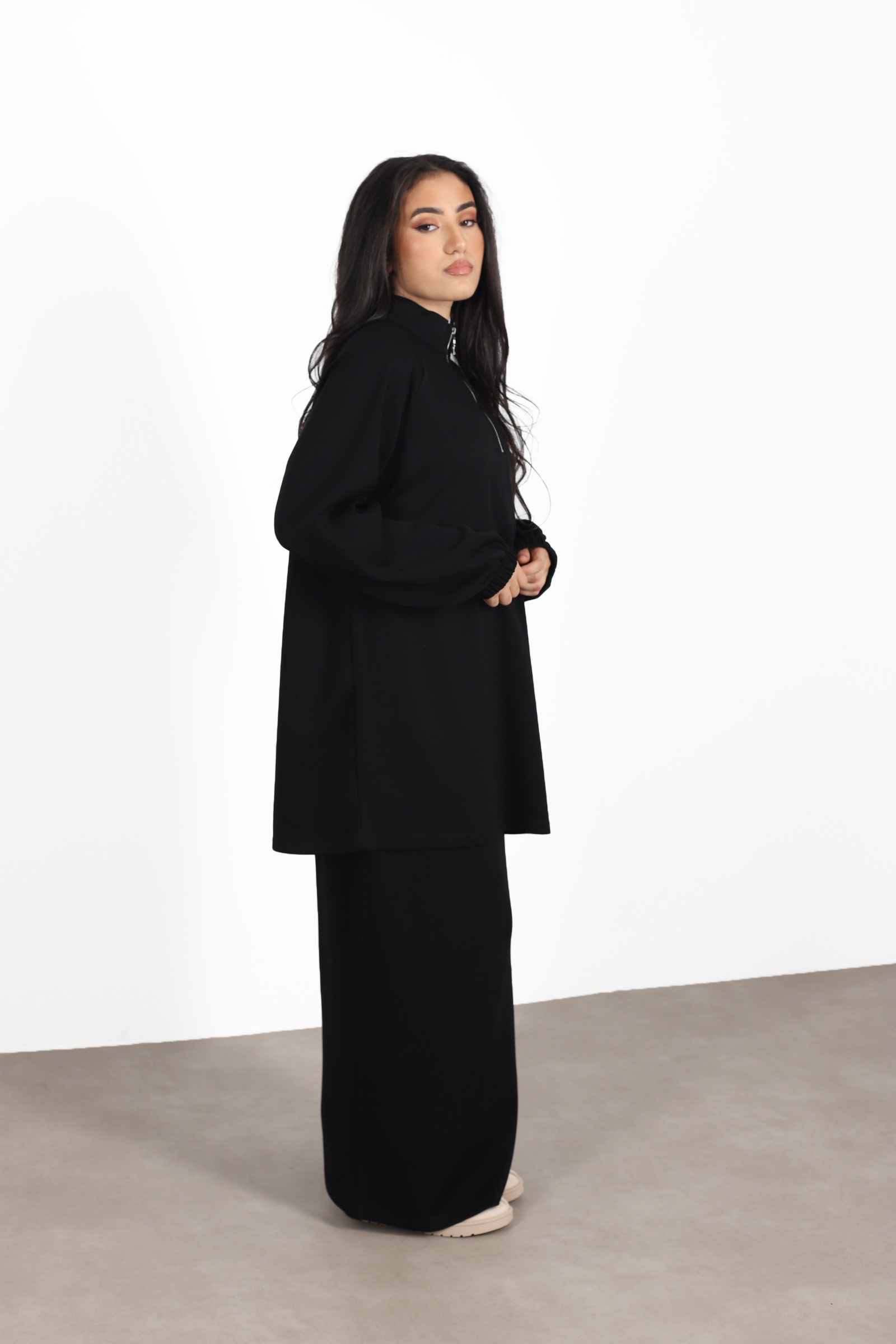 Ensemble femme voilée jupe noir , hijeb femme 2023