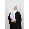 Hijab to put on white chiffon