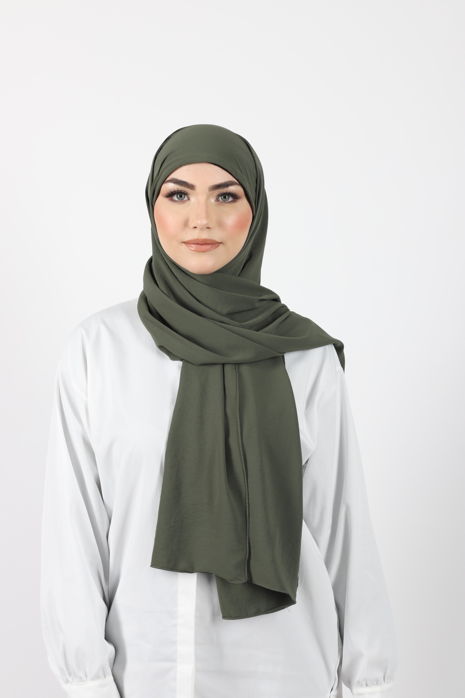 Hijab enfilable olive
